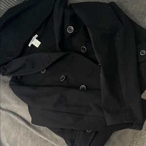 Parasuco Elegant Black Pea Coat